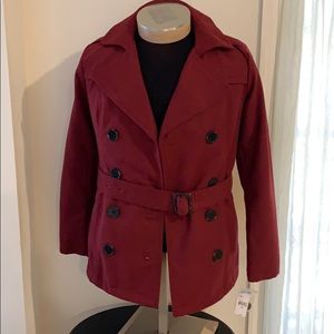 NWT “Tawny Port” Peacoat by BONGO